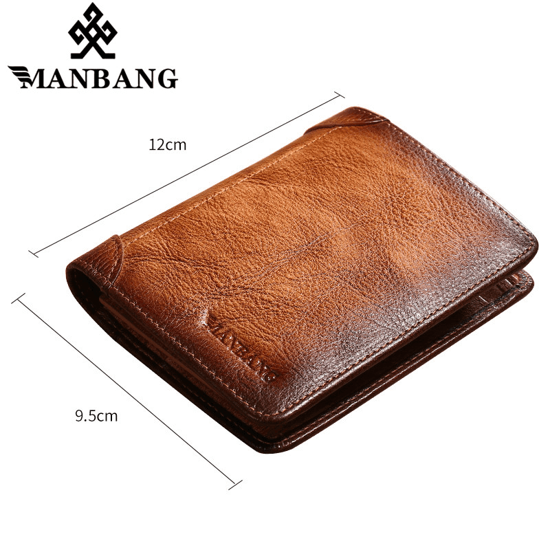 Carteira de Couro ManBang™ Antifurto RFID