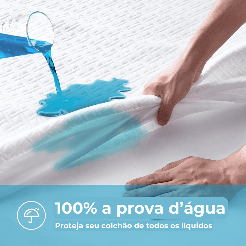 COMPRE 1 LEVE 2 - Protetor de Colchão -Anti Rasgo- Impermeável- 100% algodão
