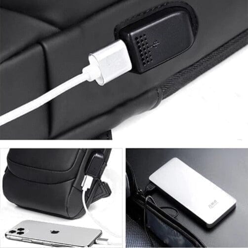 Mochila com Recursos de Segurança e Senha USB Slim Bag